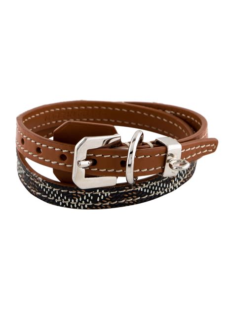 goyard leather wrap bracelet|maison Goyard bracelets.